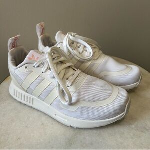 adidas Originals Women's Multix Smooth Runner Sneaker FZ3454 Triple White Size 8